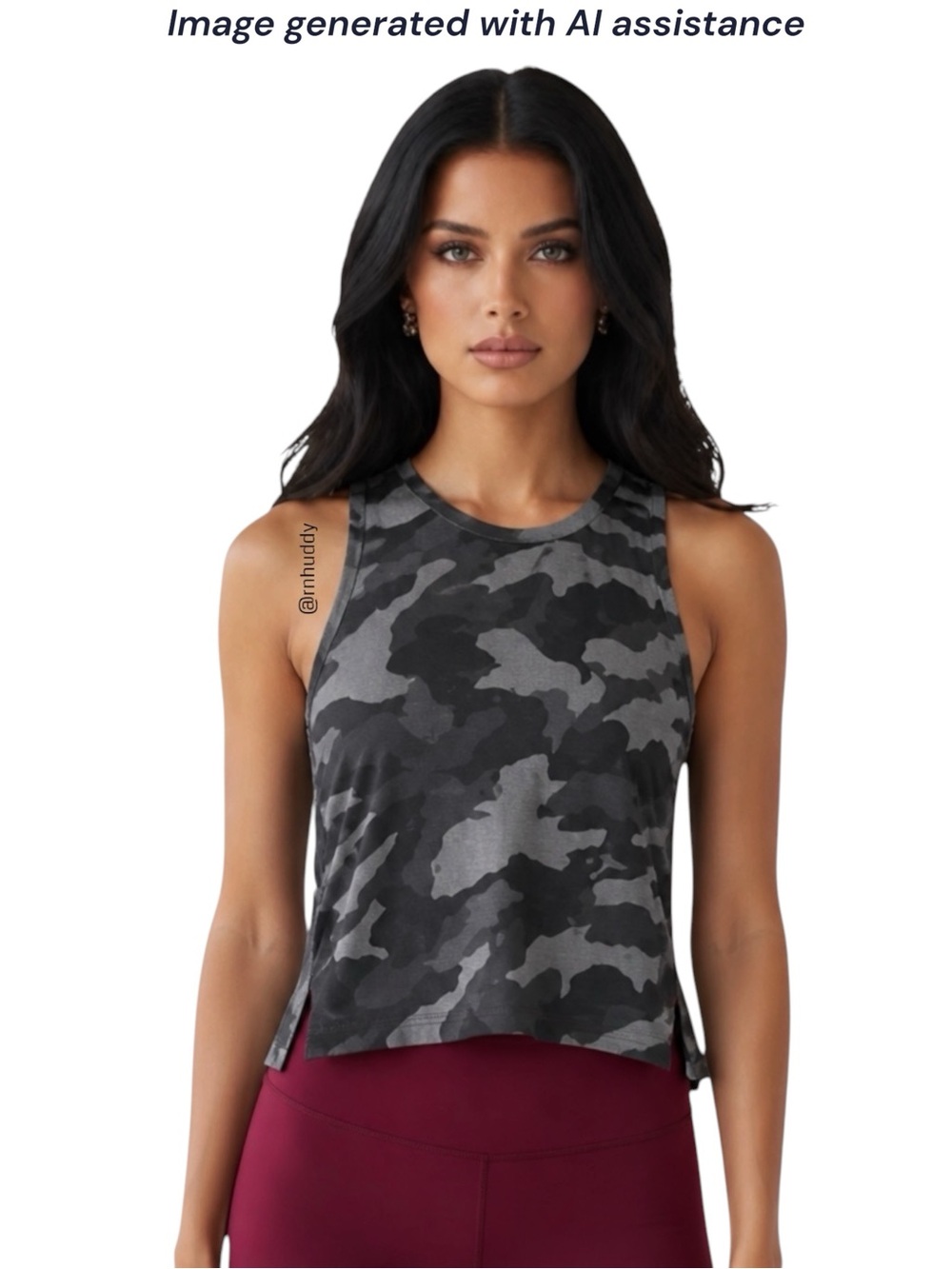 NWT Old Navy Active XL grey camo tank